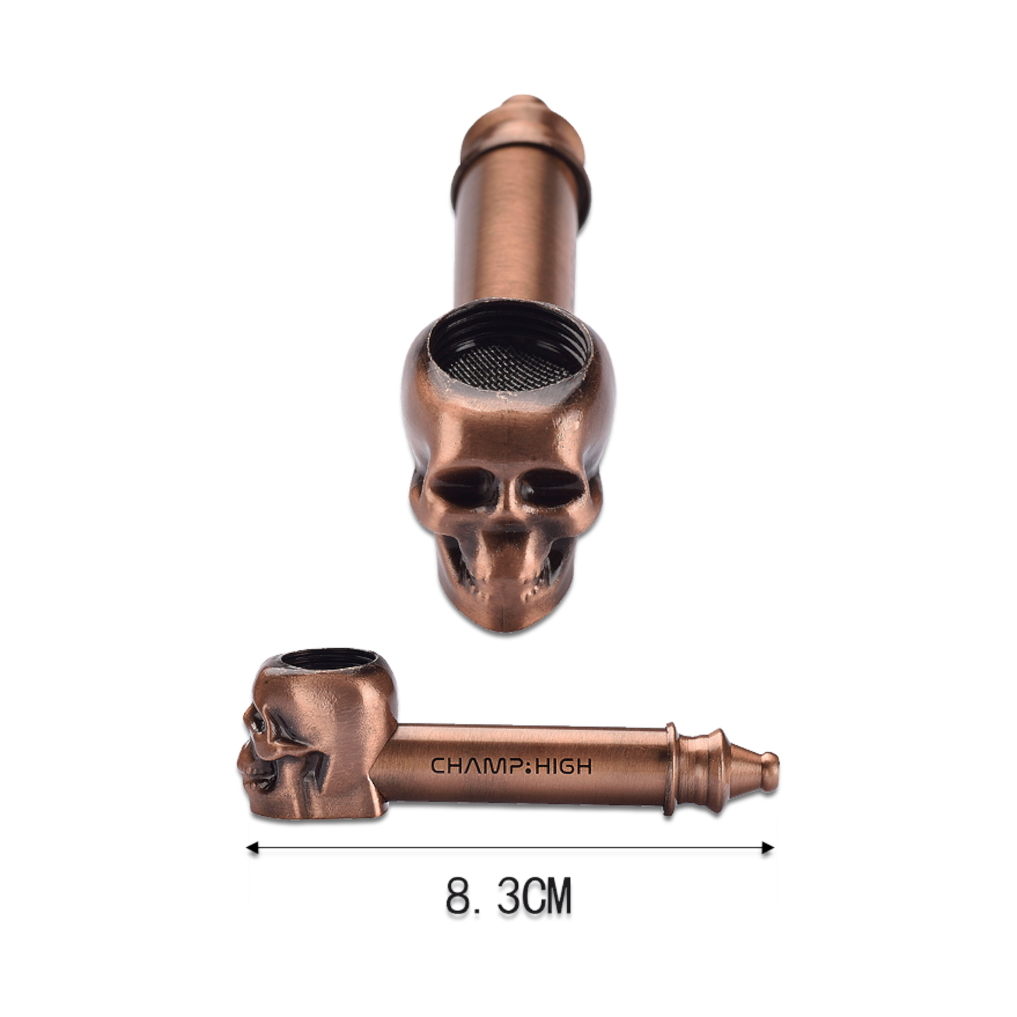 Champ High Metal Skull Pipe 8,3cm