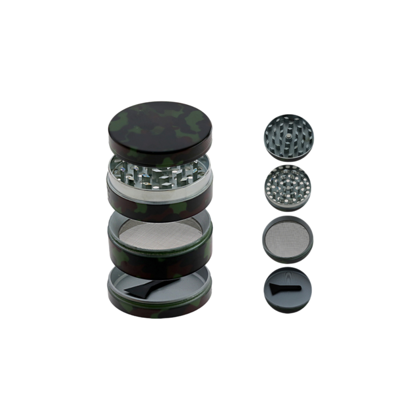 Camouflage Grinder Metall 4-teilig