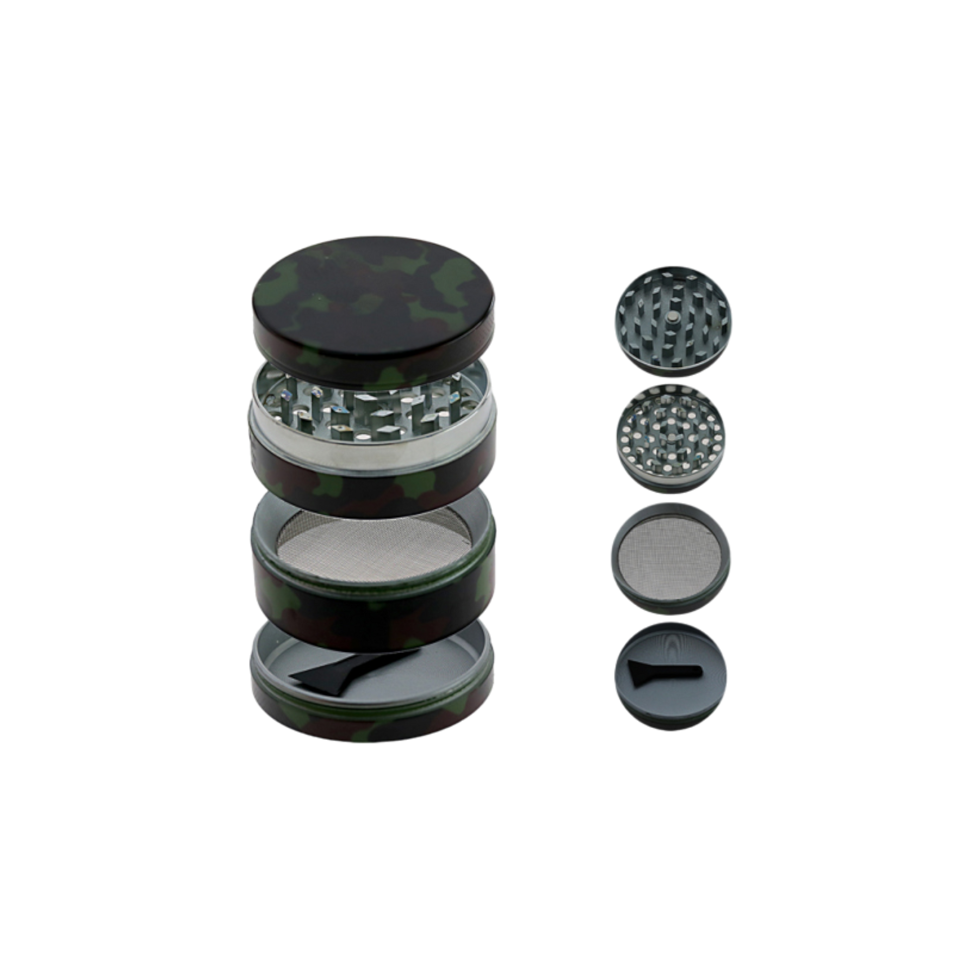 Camouflage Grinder Metall 4-teilig