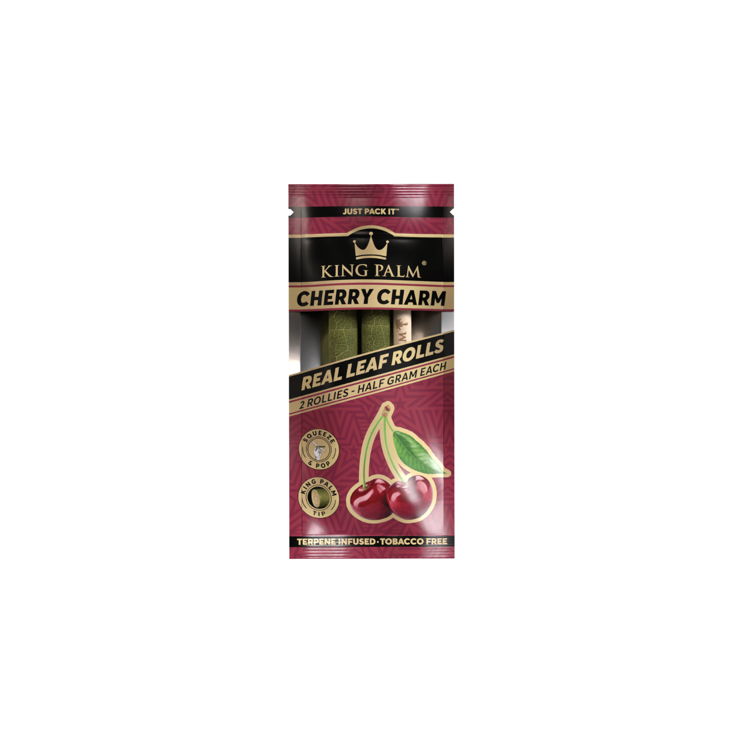 Cherry Charm Rollies 2er-Pack aus natürlichen Palmenblättern