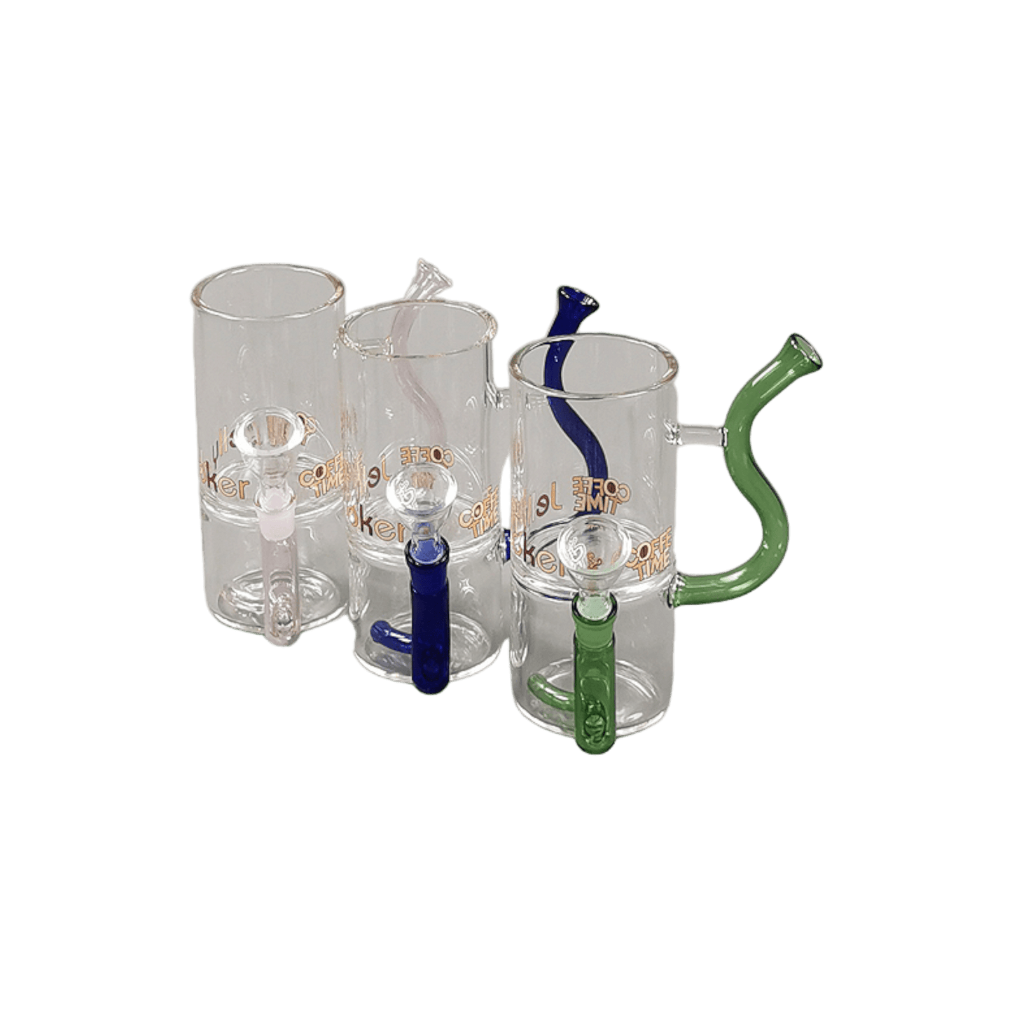 Kaffeebecher Bong 17 cm aus Glas mit 14,5 mm Schliff