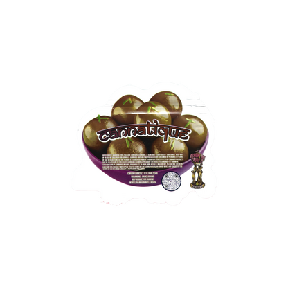 10x Cannatique gulab jamun shaped Mylar Bag 3,5g - Leer
