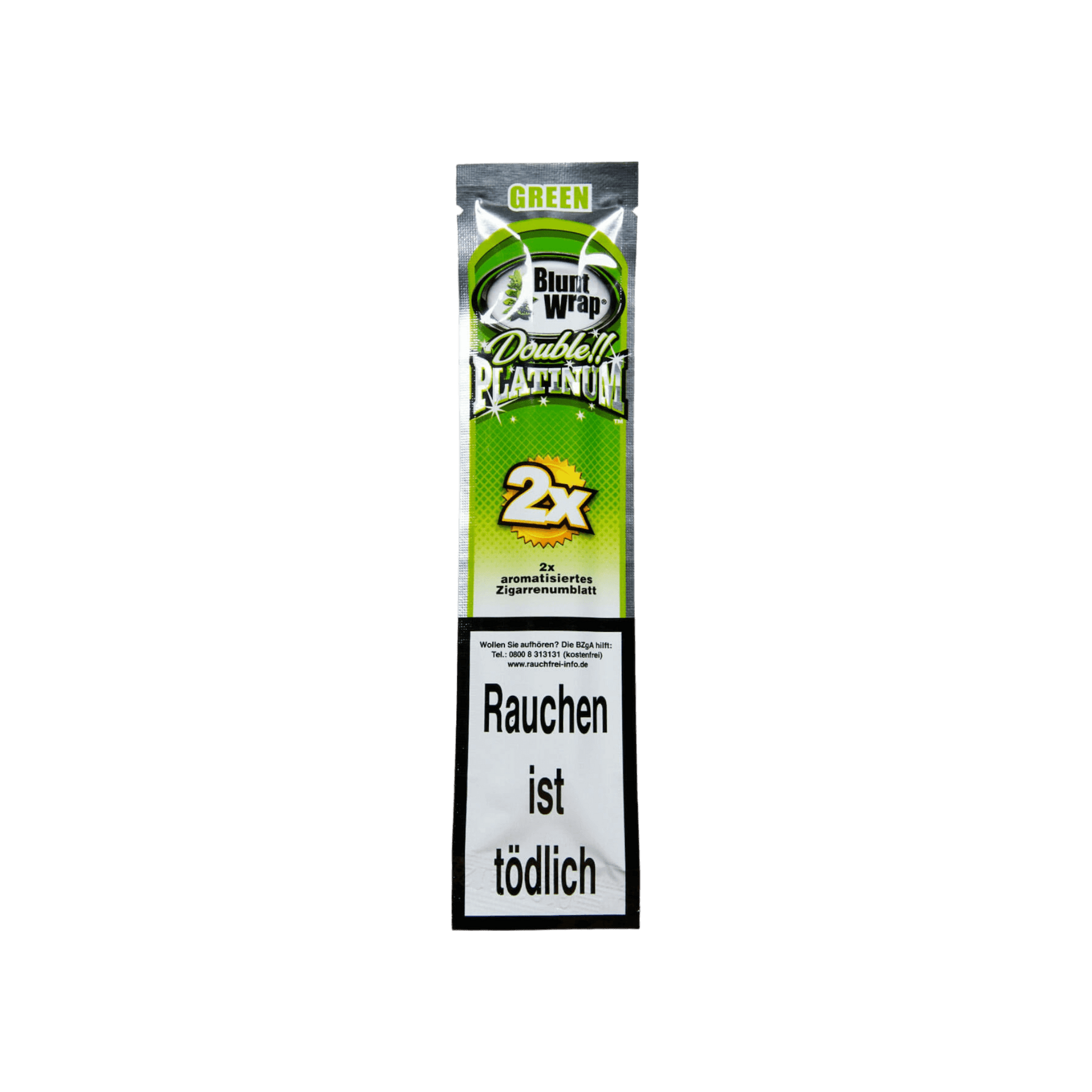 Double Premium Apple Martini Blunt Wraps 2 Stück mit fruchtigem Apfel-Aroma