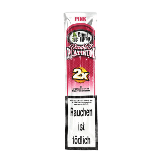 Double Premium Bubble Gum Blunt Wraps 2 Stück mit süßem Aroma