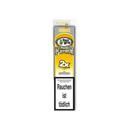 Double Premium Mello Mango Blunt Wraps 2 Stück mit mildem Mango-Aroma