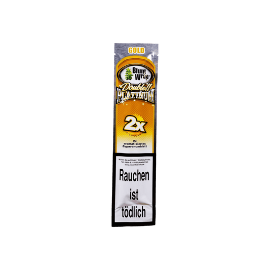 Double Premium Wild Honey Blunt Wraps 2 Stück mit süßem Honig-Aroma