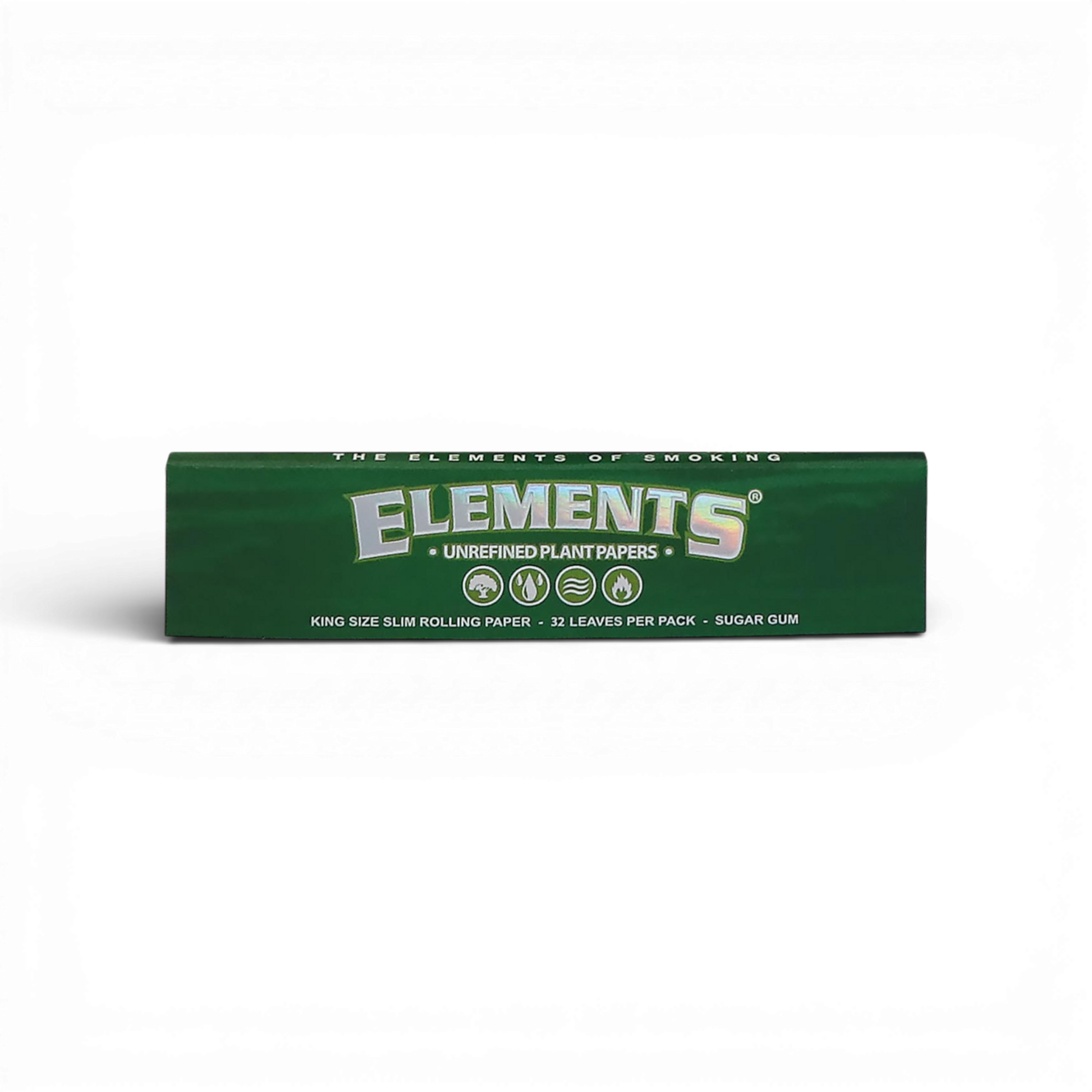 ELEMENTS Green Papers King Size Slim grün