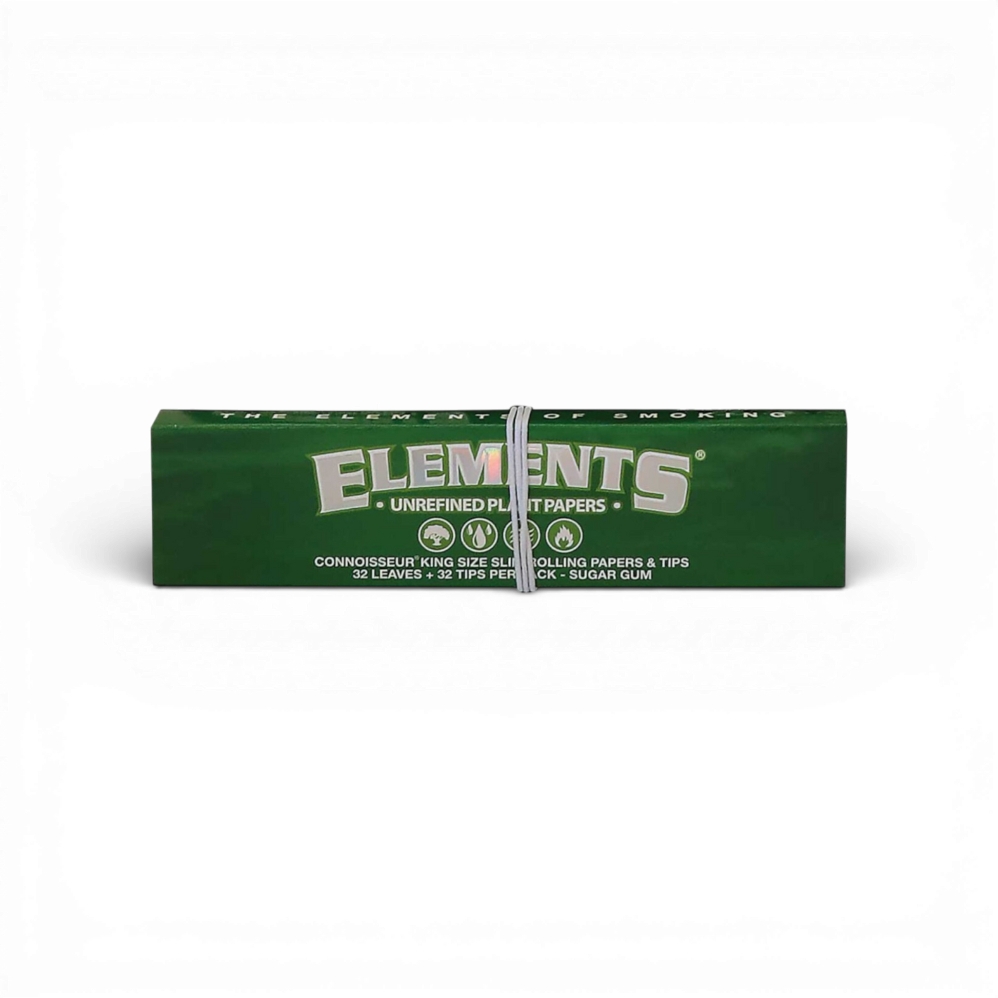 ELEMENTS Green Papers King Size Slim mit Tips