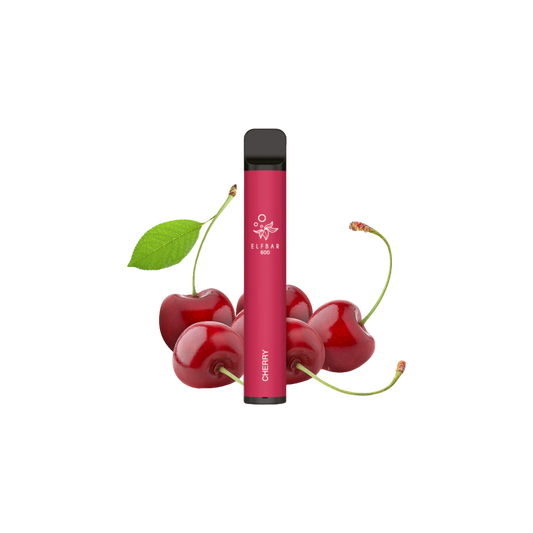 ELFBAR 600 - "Cherry" (Kirsche) - E-Shisha - ohne Nikotin - 600 Züge