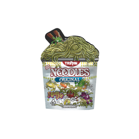10x Trippin Noodles shaped Mylar Bag 3,5g - Leer