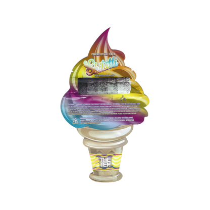 10x THE TEN co. Tropical Skilatti shaped Mylar Bag 3,5g - Leer