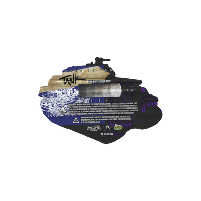 10x THE TEN co. Tank shaped Mylar Bag 3,5g - Leer