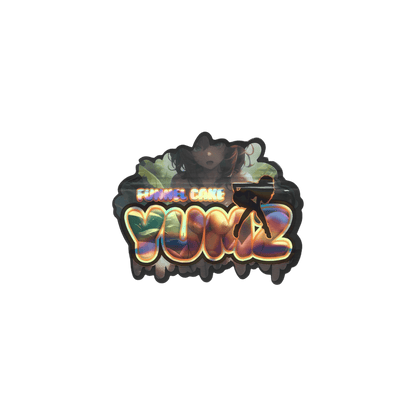 10x FROSTY FUNNEL CAKE YUMZ shaped Mylar Bag 3,5g - Leer