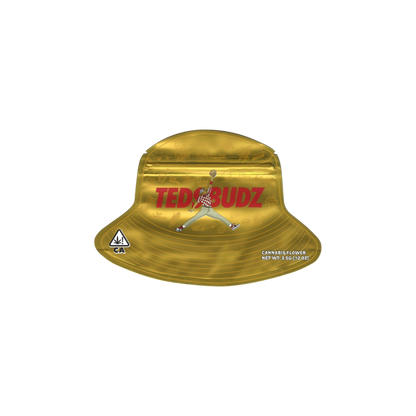 10x Teds Budz Hat shaped Mylar Bag 3,5g - Leer