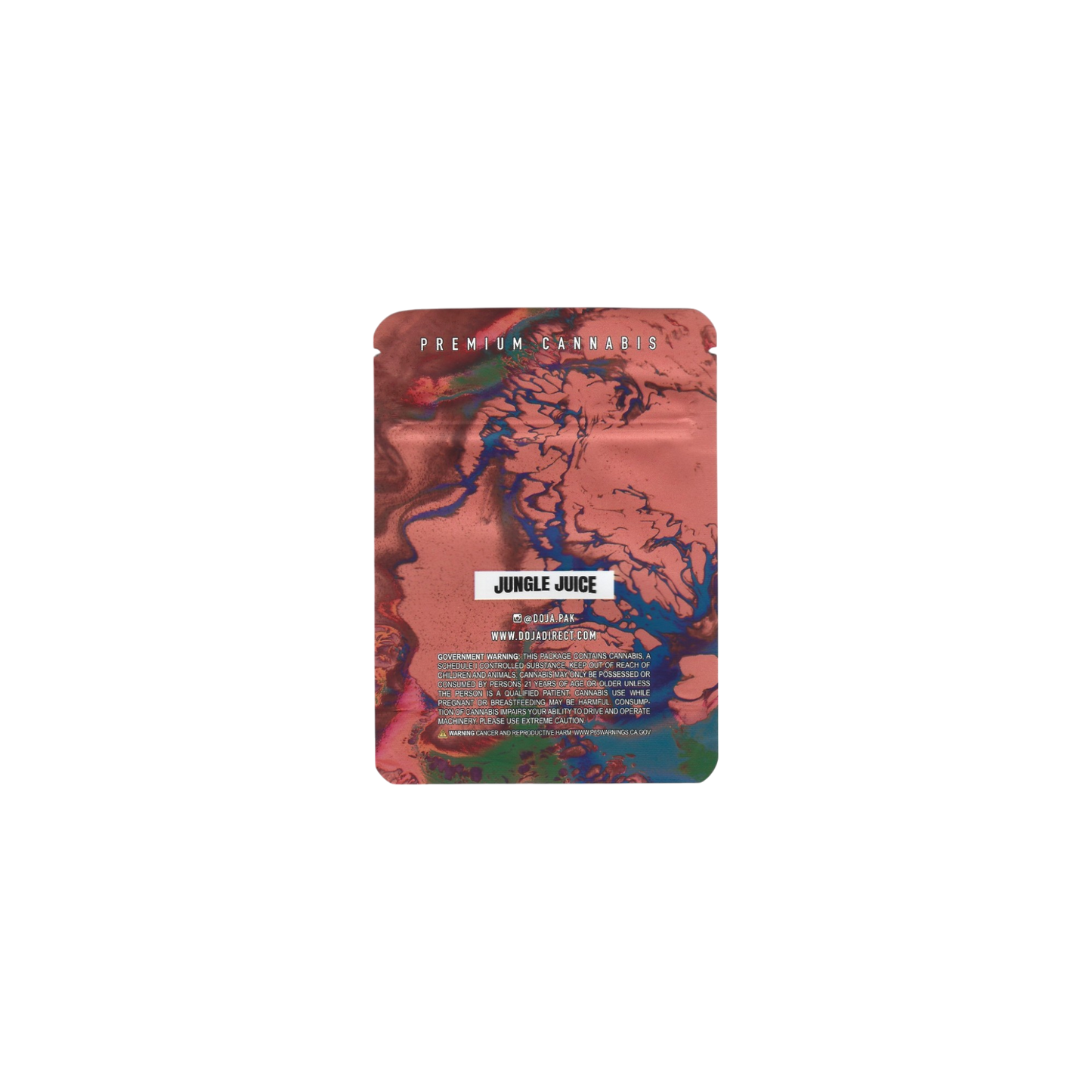 10x Doja Jungle Juice Mylar Bag 3,5g - Leer