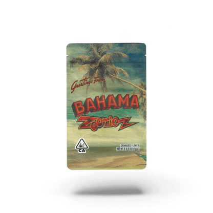 10x Bahama Zootiez Mylar Bags 3.5g – leere Sammelbeutel im kreativen Design.