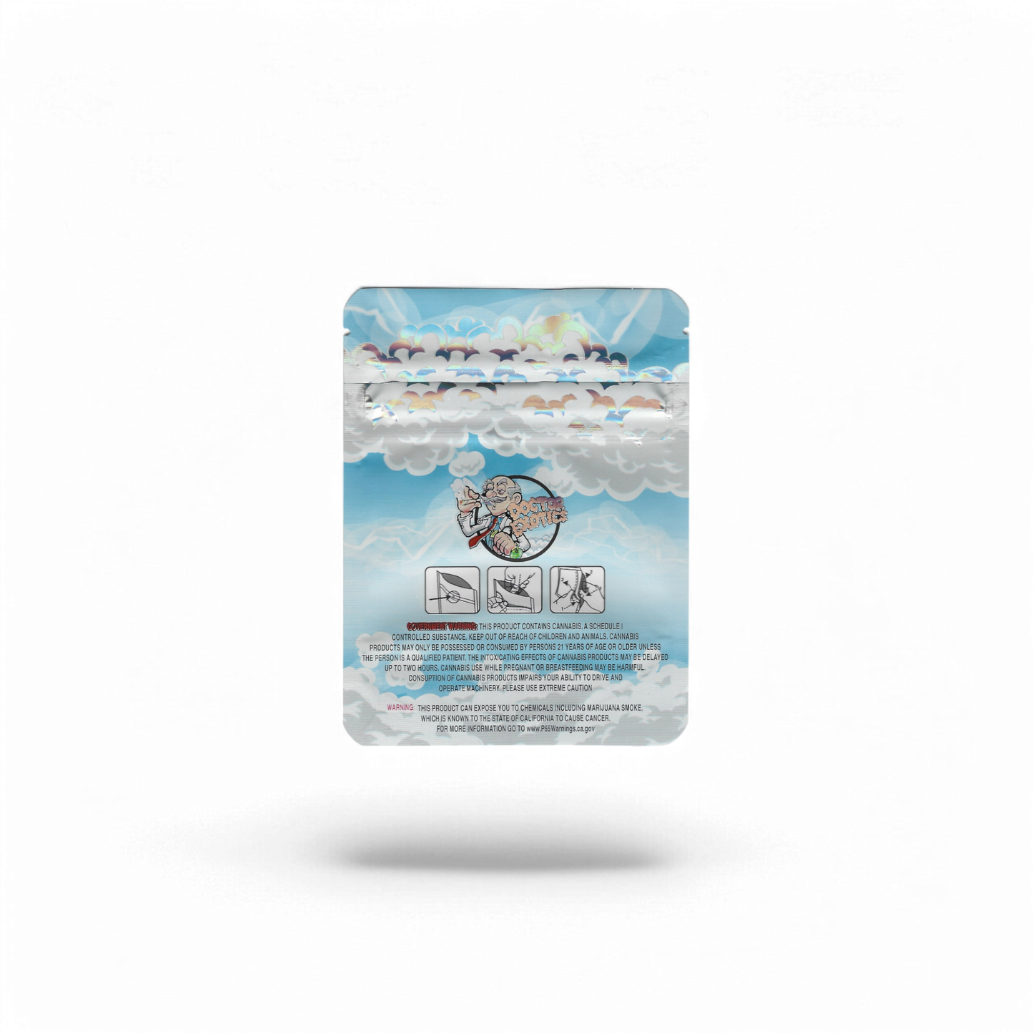 10x DOCTOR EXOTICS ZEUS Mylar Bag 3,5g - Leer