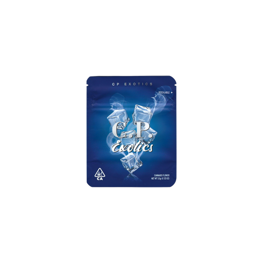 10er-Pack leere C.P. Exotics Mylar Bags (Zkittlez x Gelato41, 3.5g) – auffälliges Design, blickdicht & perfekt zum Sammeln.
