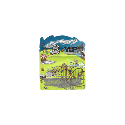 10x Teds Budz YODIE LAND shaped Mylar Bag 3,5g - Leer