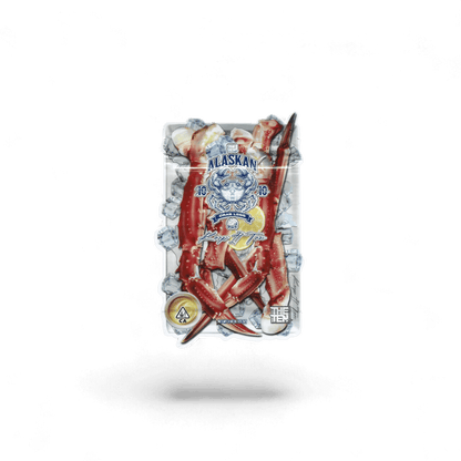 10x THE TEN co. Alaskan Crab Legs shaped Mylar Bag 3,5g - Leer