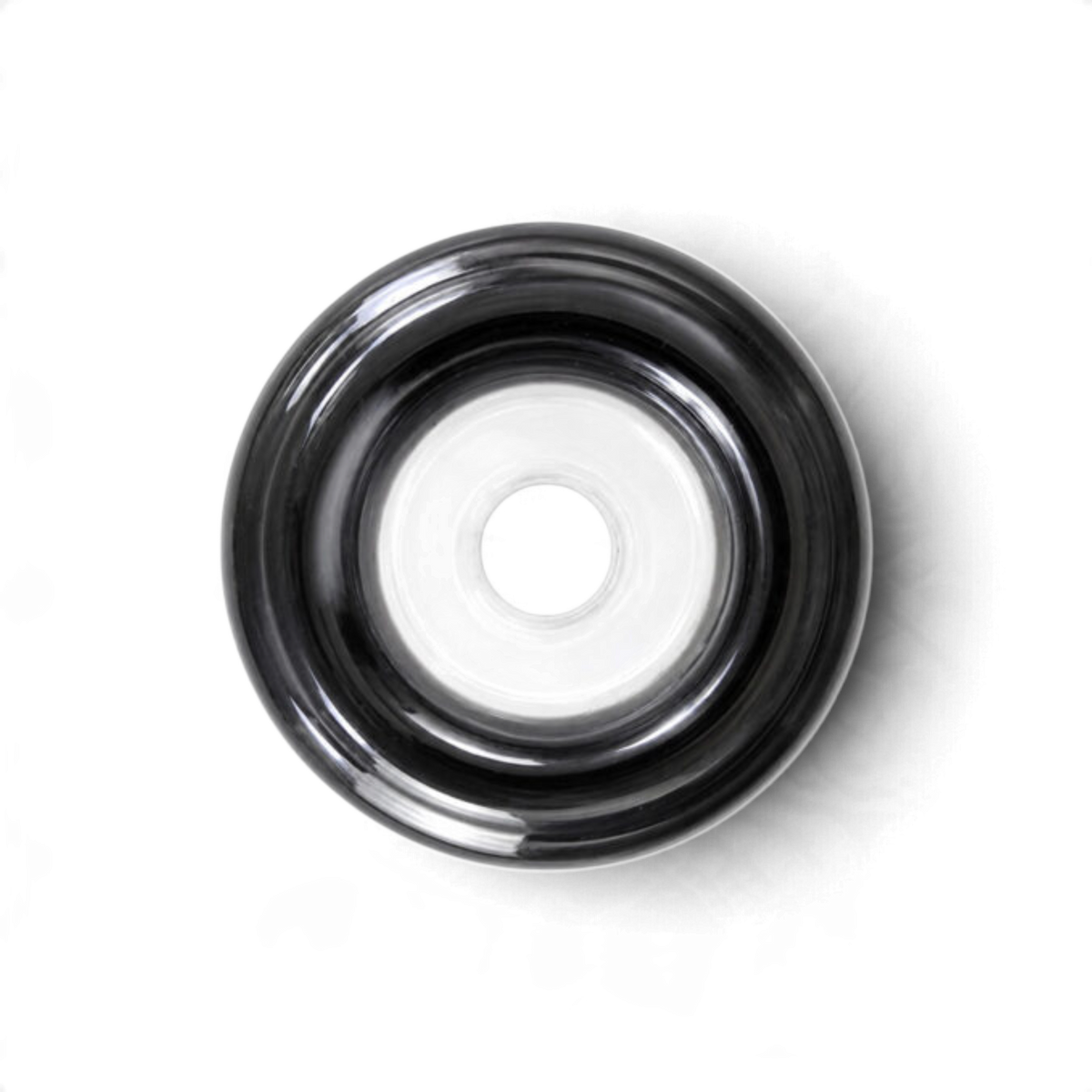 Bongköpfchen aus Borosilikatglas mit farbigem Rand
