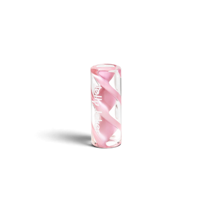 Gedrehter Glas Tip Creamy Pink mit 12 mm Durchmesser