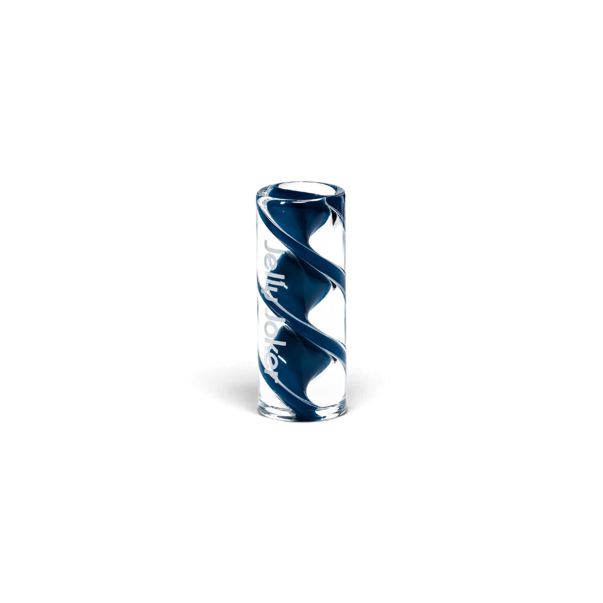 Spiral Glasmundstück Dark Blue in 12 mm