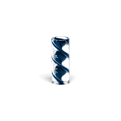 Spiral Glasmundstück Dark Blue in 12 mm