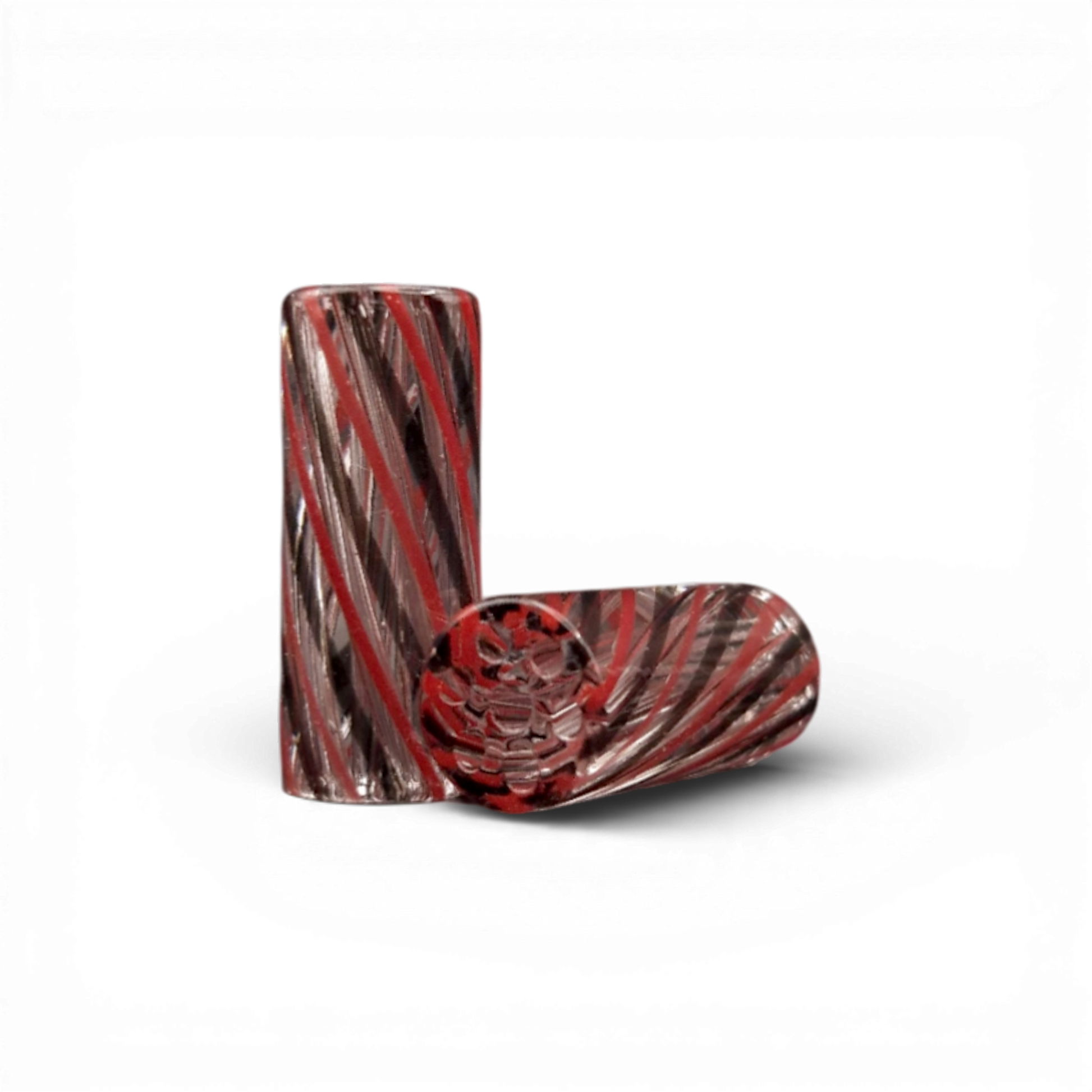 Glas-Tip 12 mm x 30 mm mit 7-Loch-Vortex aus Glas