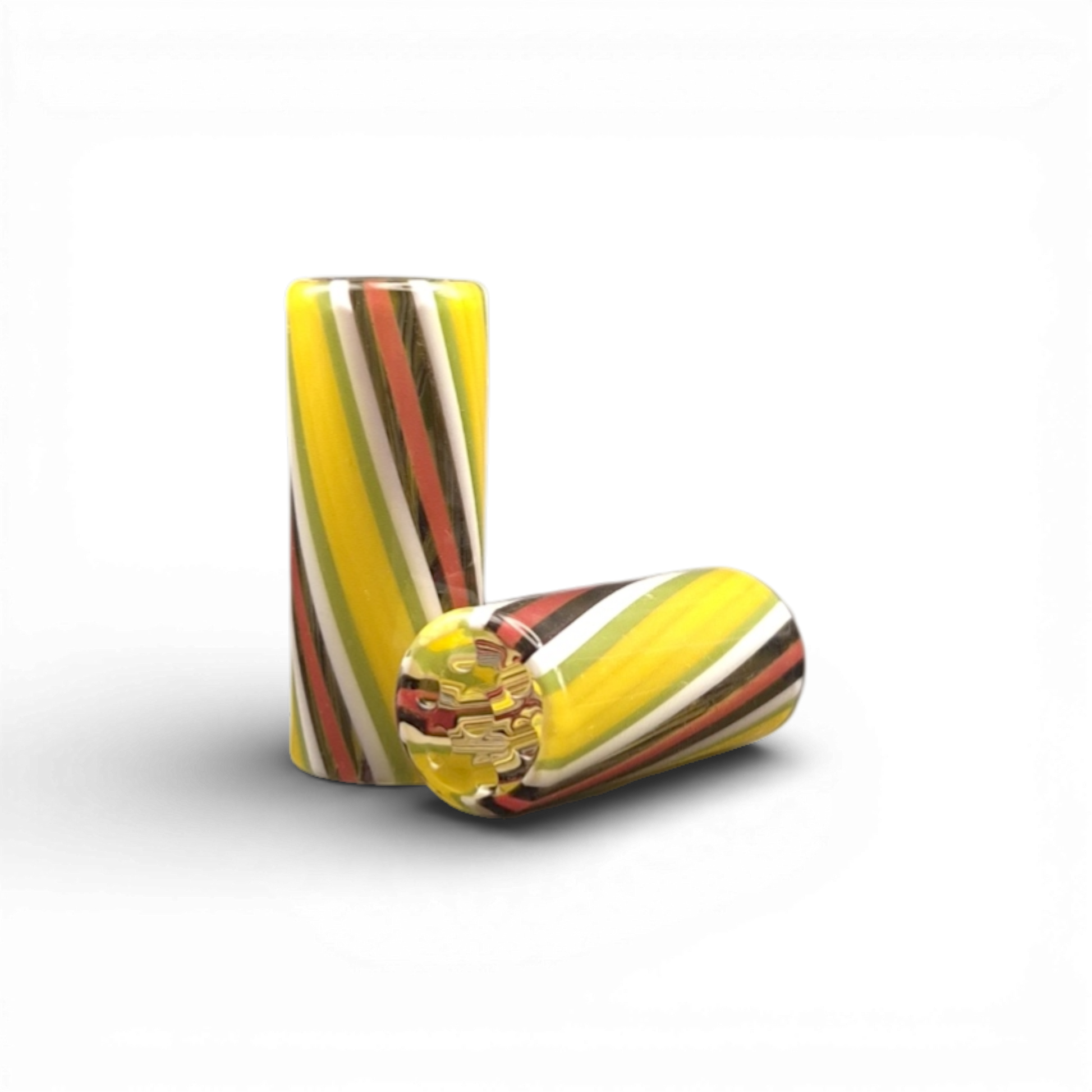 Glas Tip 12 mm – 7 Loch – gestreift