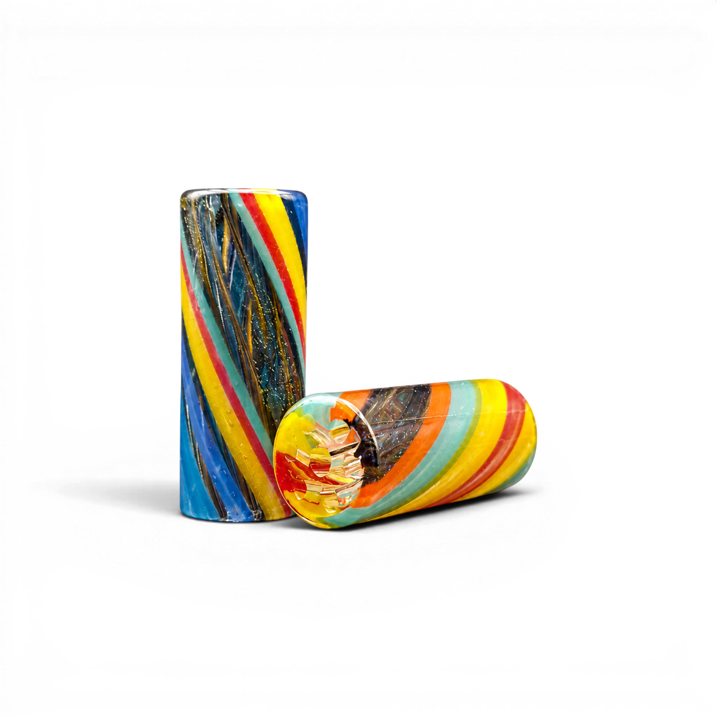 Glas Tip 12 mm Effektglas mit 7 Loch Vortex
