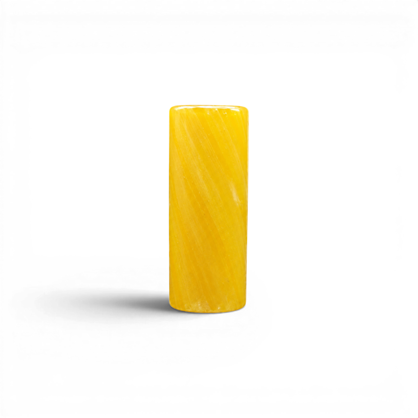 Glas Tip 12 mm Milchglas Gelb mit 7-Loch-System