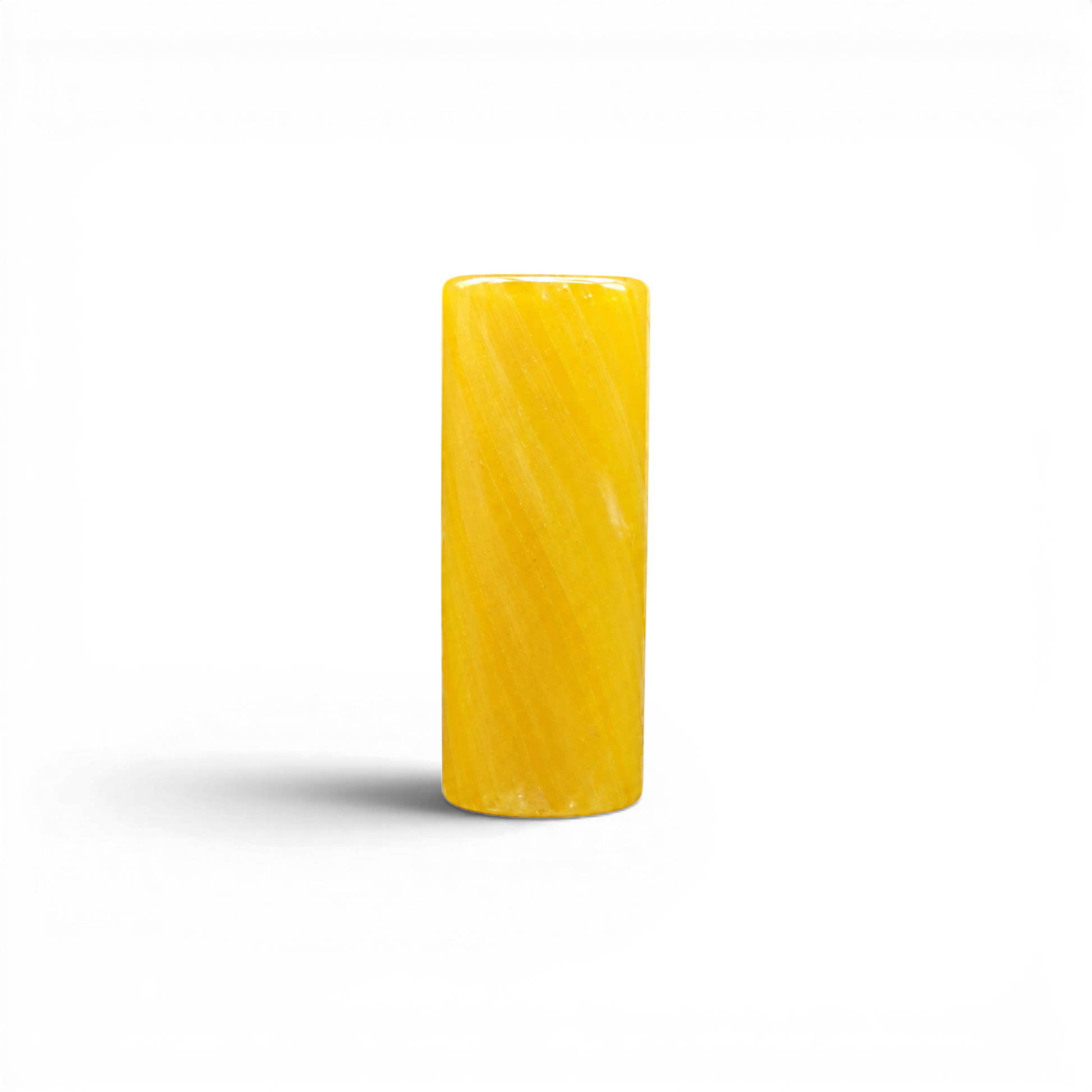 Glas Tip 12 mm Milchglas Gelb mit 7-Loch-System