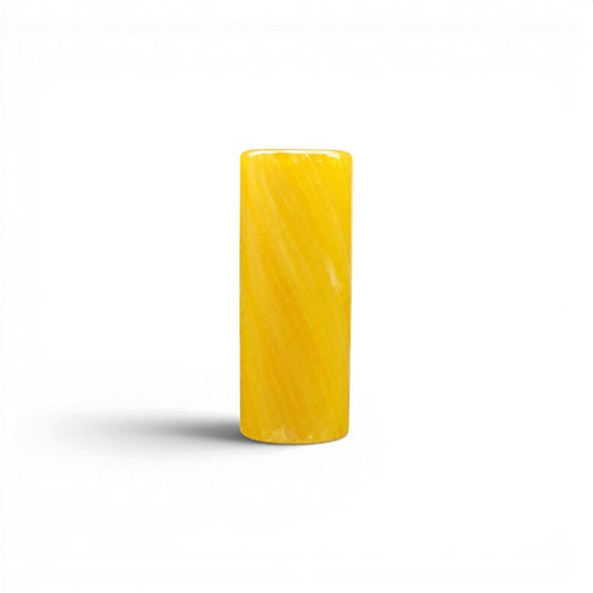 Glas Tip 12 mm Milchglas Gelb mit 7-Loch-System