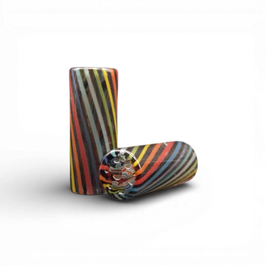 Glas Tip 12 mm Schwarz Bunt mit 7 Loch Vortex kaufen