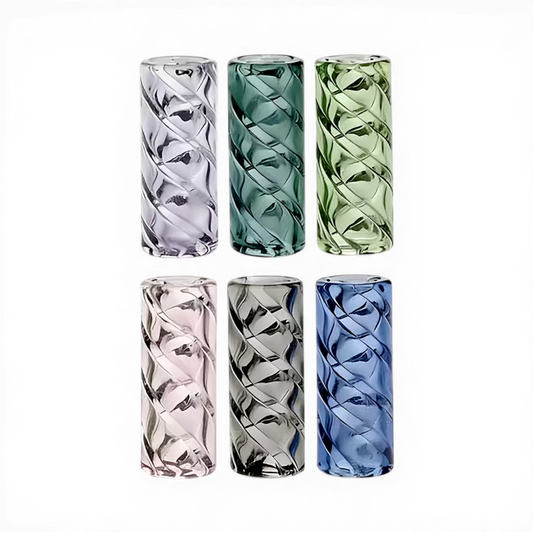 Glas Tip 12 mm Twister aus Glas in verschiedenen Farben