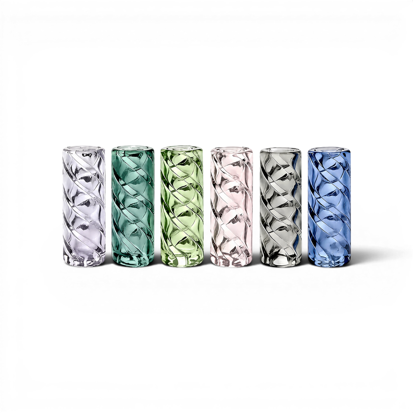 Glas Tip 12 mm Twister versch. Farben