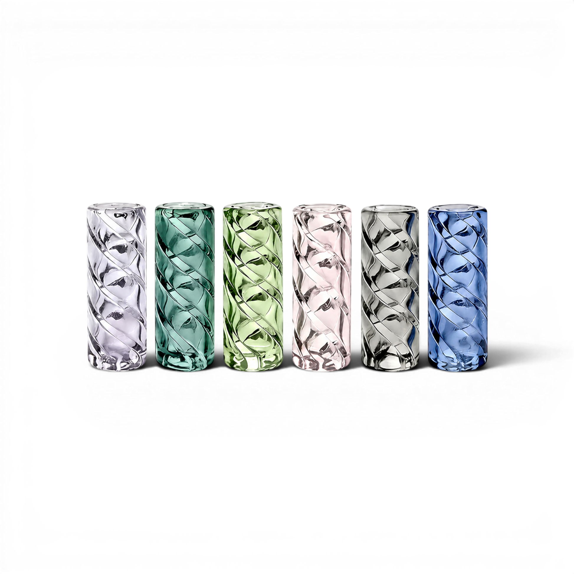 Glas Tip 12 mm Twister versch. Farben