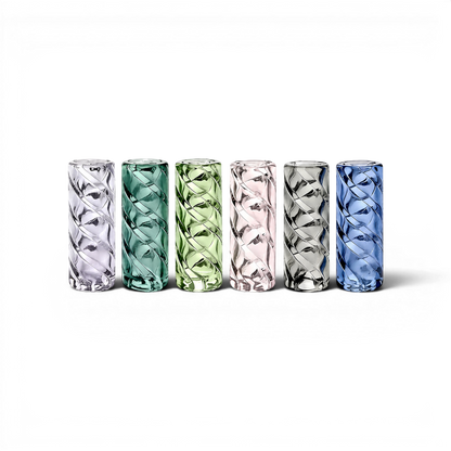Glas Tip 12 mm Twister versch. Farben