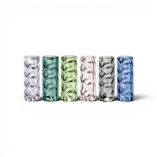 Glas Tip 12 mm Twister versch. Farben