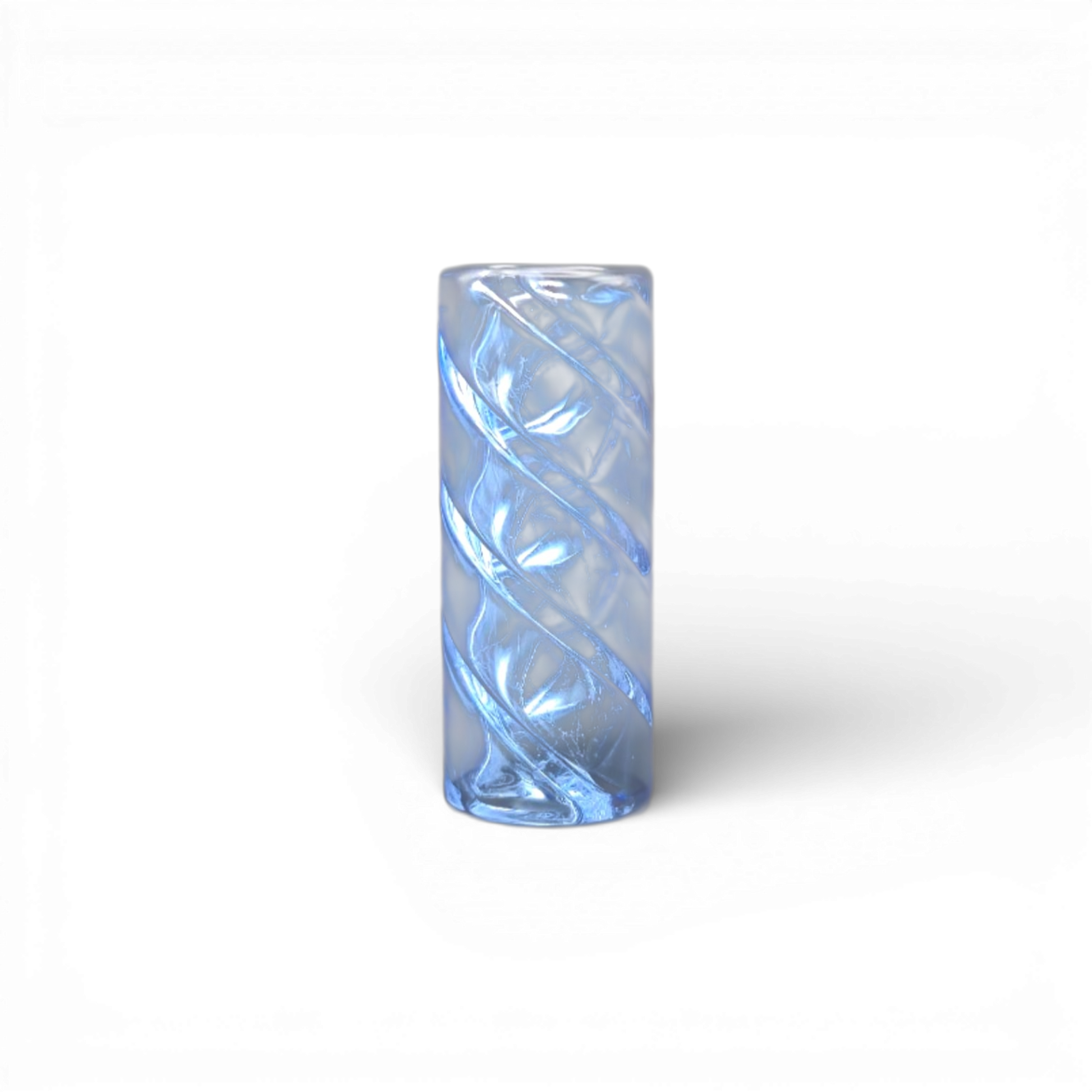 Glas Tip 12mm Nudel Glas Tips Blau