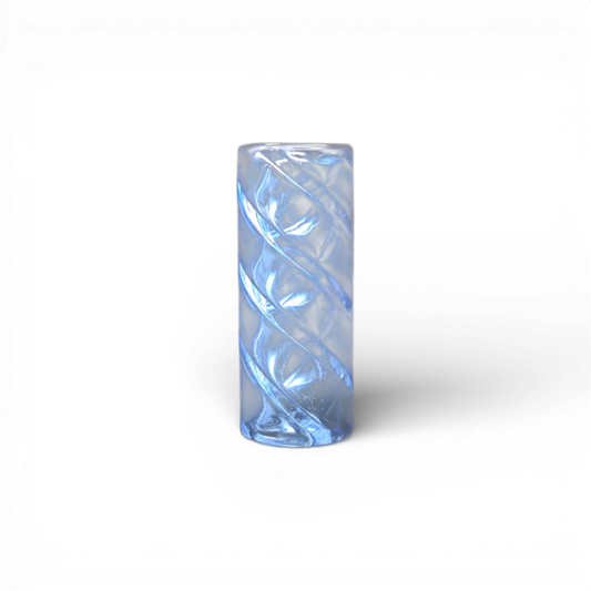 Glas Tip 12mm Nudel Glas Tips Blau