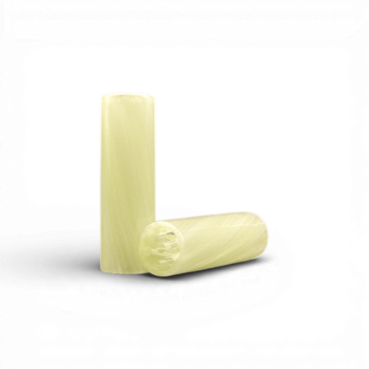 Glas Tip 9 mm 7 Loch Milchglas Grün