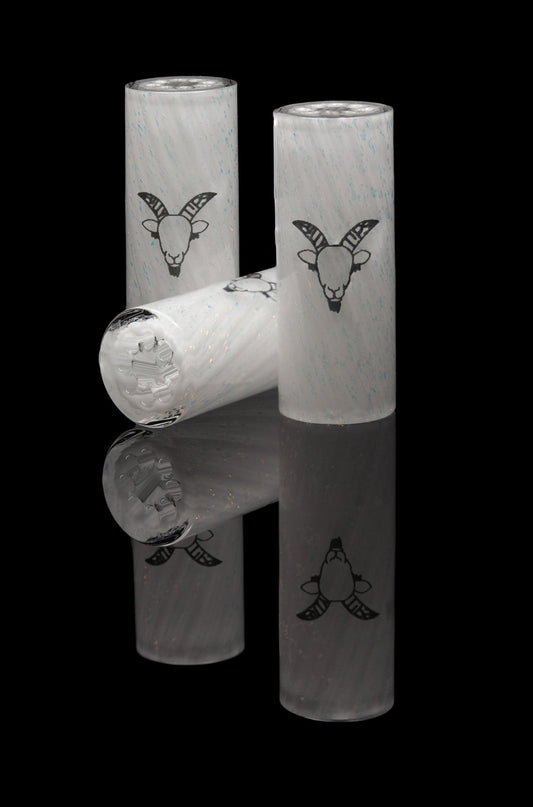 Glas Tip Visual Snow DICHRO 8 Hole von Roll with the Goat