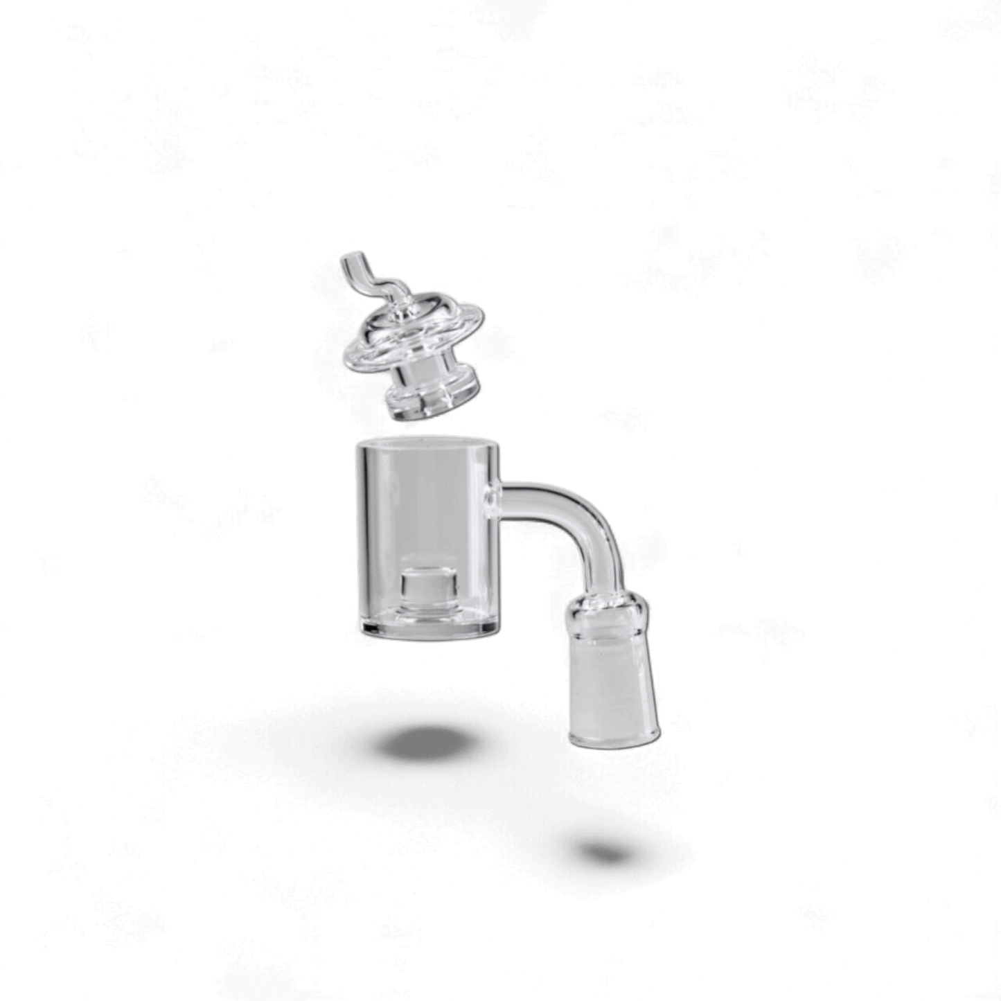 Glasbanger Set mit Banger und Carb Cap aus Glas in Metallschachtel, 14F, 90 Grad