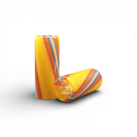 Glastip 12 mm 7 Loch Gelb Rot Blau