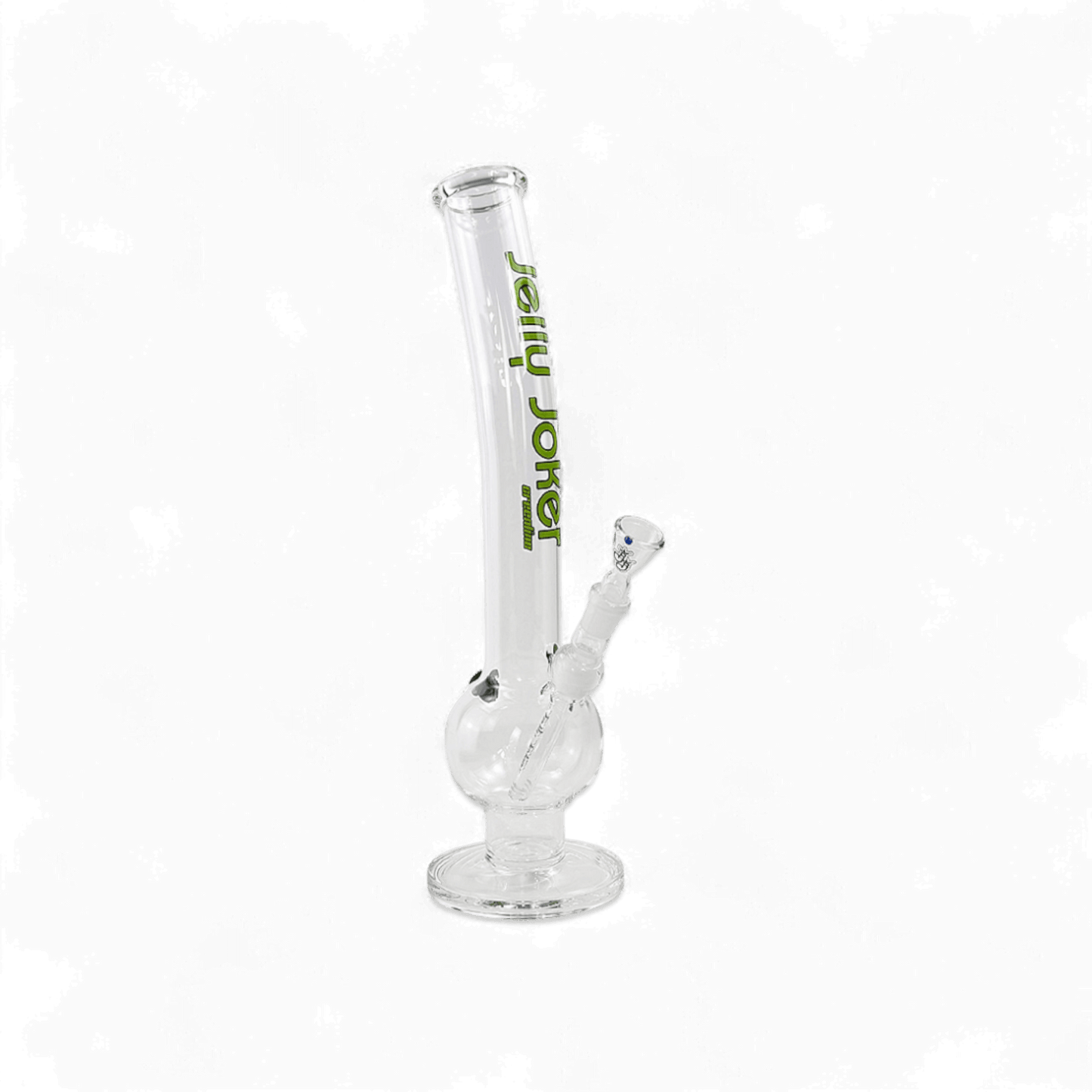 Greenline Bong JJ-S-005 – 45 cm – Borosilikatglas – Geschwungener Hals – Schlitzdiffusor – Jelly Joker