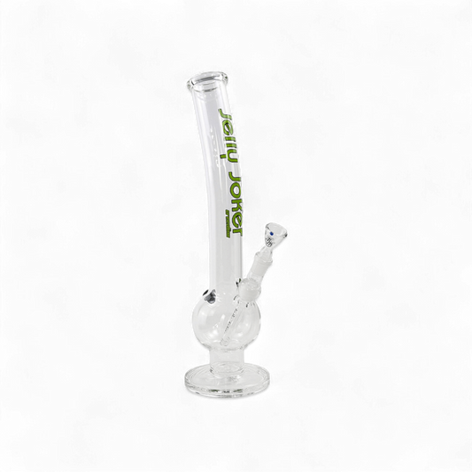 Greenline Bong JJ-S-005 – 45 cm – Borosilikatglas – Geschwungener Hals – Schlitzdiffusor – Jelly Joker