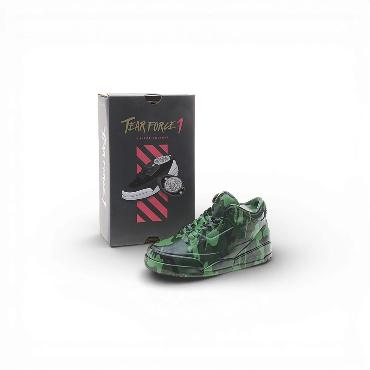 Grinder „Tear Force1“ Camouflage Grün Sneaker Design