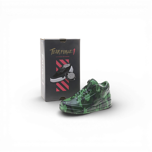 Grinder „Tear Force1“ Camouflage Grün Sneaker Design
